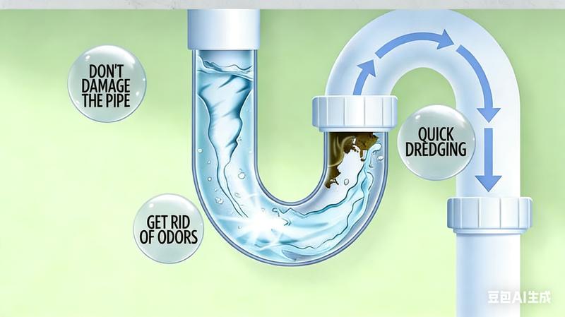 PICKZONE PIPE BOBO -Drain Unclogger Powerful Pipeline Dredging for Kitchen Sinks Shower Drains Tubs Dissolves 200+ Blockages Kills 99% Bacteria Safe for All Pipes Quick Dredging Formula Household Cleaner Bathroom Cleaning Tool