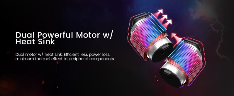 DEERC 9500E 1:16 Scale All Terrain RC Car, 4x4 High Speed 40 KPH RC Truck, 2.4Ghz Remote Control Truck with 2 Batteries, Off-Road Monster Truck