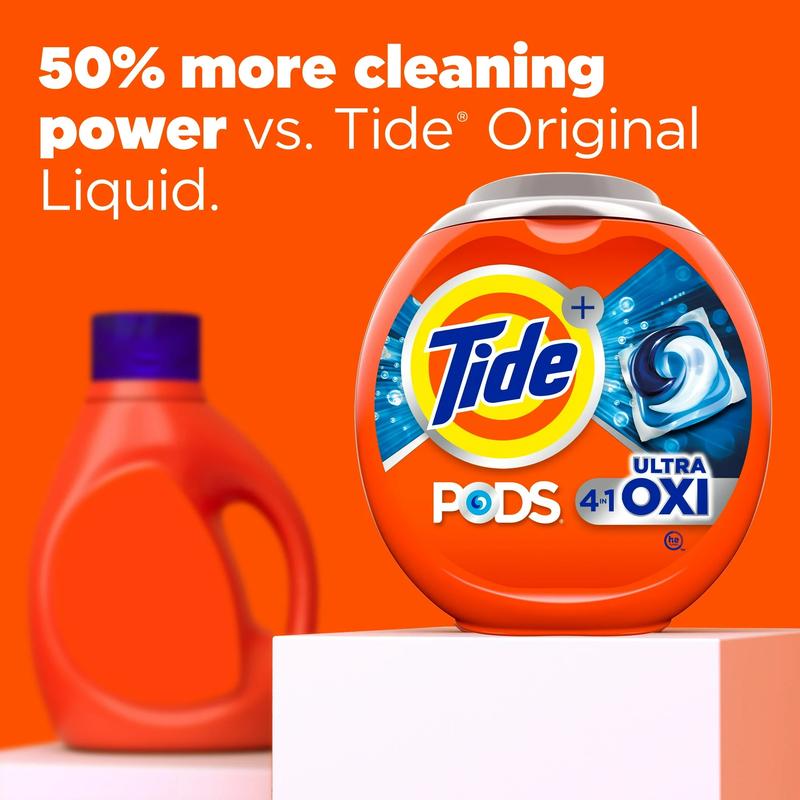 Tide PODS Laundry Detergent Packs, Ultra Oxi, 12 Count