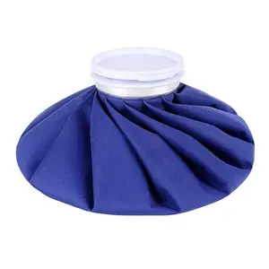 Ice Bags for Injuries Reusable: Ohuhu Ice Cold Packs Ice Bag Hot Water Hot & Cold Therapy Pain Relief for Knee Leg Injury No-Leak Breathable Waterproof Ice Bags Size 6", Blue