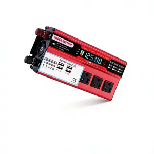 DC 12V to 110V 5000W Power Inverter with LCD Display, Modified Sine Wave for Truck Boat Road Trip