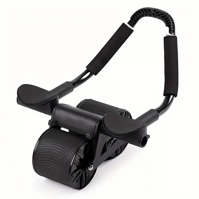 Ab Roller with Smart Features – Auto Return, Built-in Timer & Knee Support Mat for Core Training