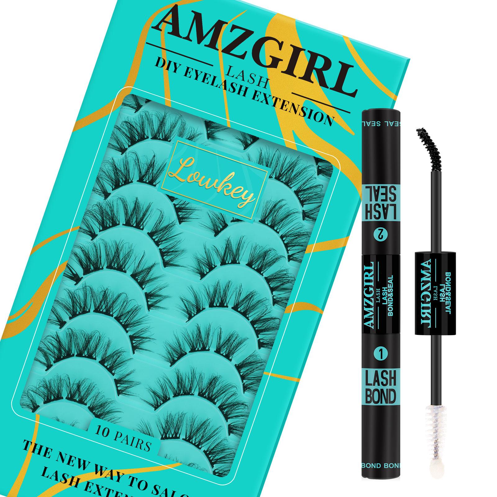 AMZGIRL LASH 84PCS Diy Lash Extension Kit Prism Eyelashes Makeup Cosmetic