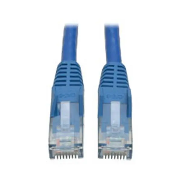 Tripp Lite N201-S02-BL 2 ft. Slim Blue High-Quality 28 AWG Copper Wire Cat6 Patch Cable, Gigabit Molded Snagless, Male-Male RJ45 Ports, Easy-to-Route for Data Transfer, Computer & Peripherals, Office Network Components