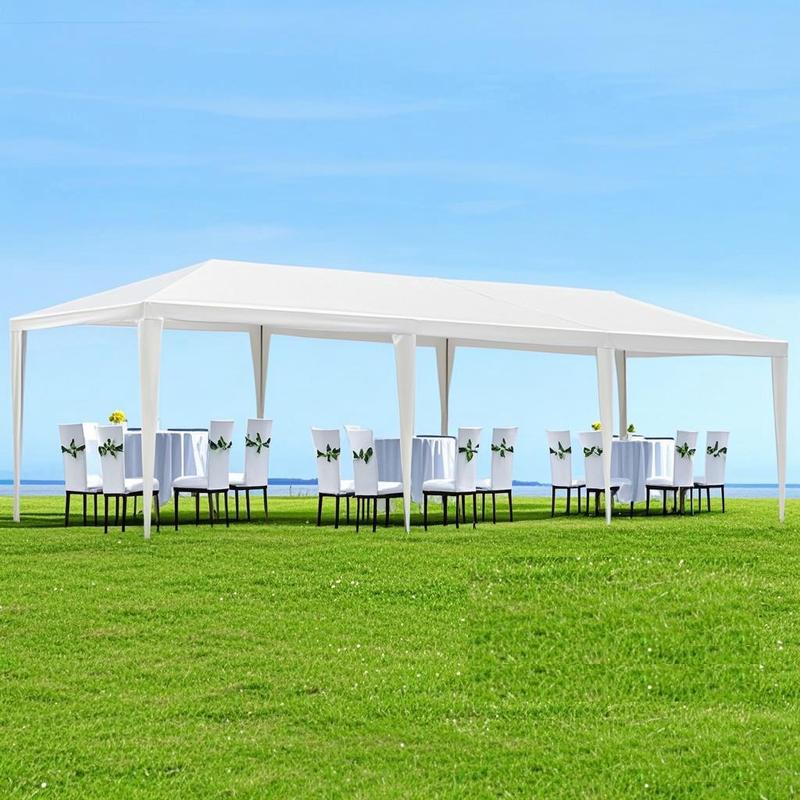 10x30 FT Outdoor Garden Gazebo Wedding Party Tent Canopy Marquee with Waterproof UV-Resistant Top and Rust-Resistant Steel Frame Large Event Shelter for Backyard Ceremonies and Commercial Gatherings