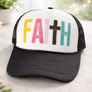 Faith Trucker Hat Adjustable Snapback Cap