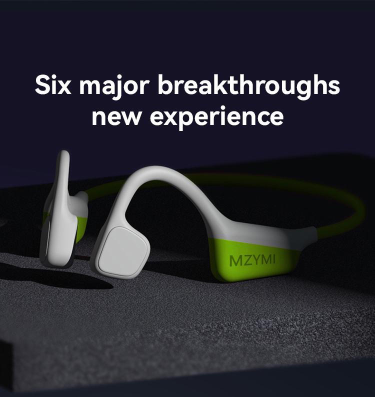 MZYMI i18pro Bone Conduction Earphones IPX6 Waterproof Open Ear Wireless Bluetooth Headphones with Mic 240mAh Battery Fast Charging Sports Earbuds #TikTokShopBlackFriday