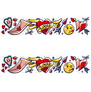 Love Tattoo Bands for Kids - Sweetheart Temporary Tattoo Bands