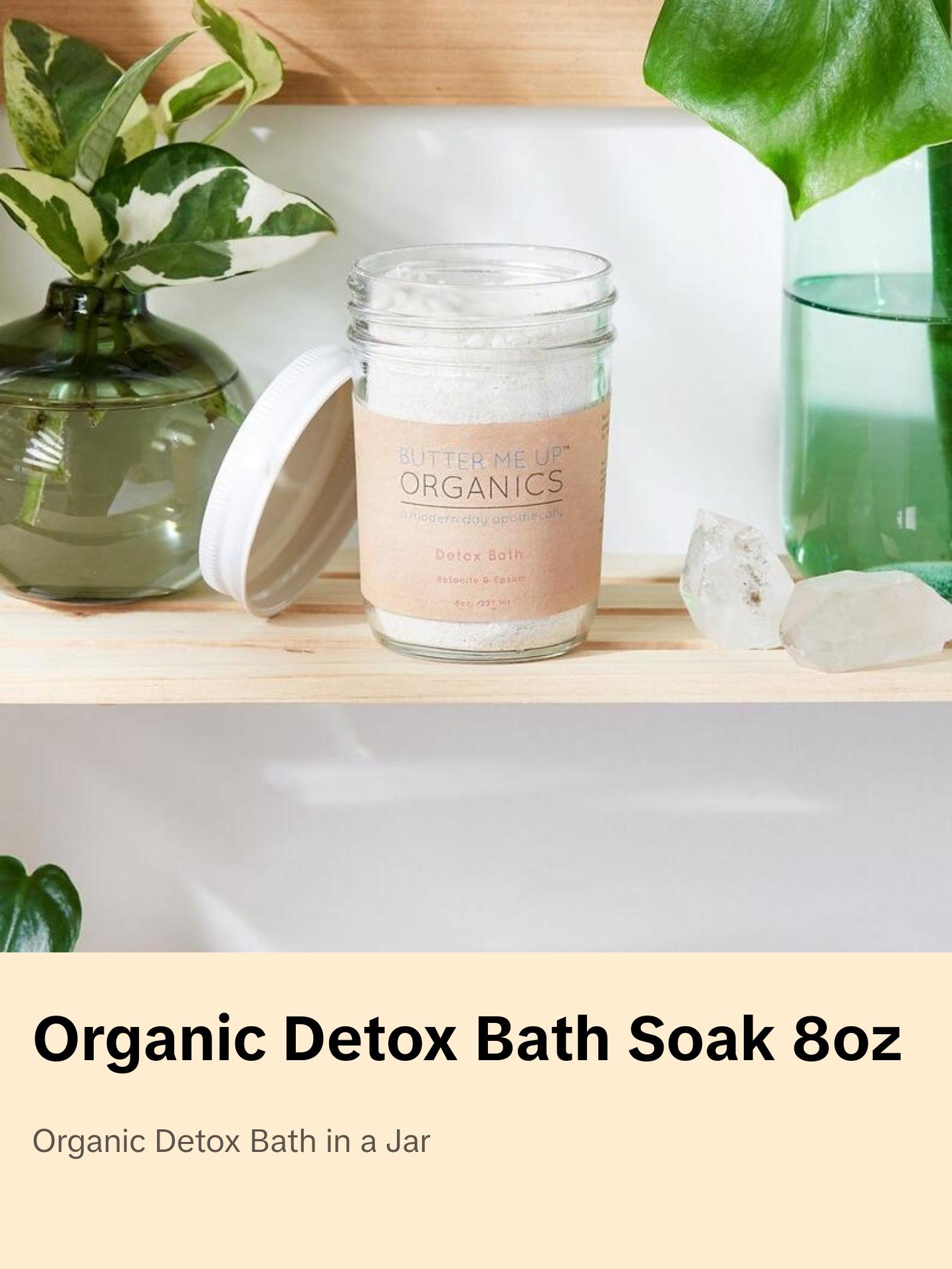 Detox Bath Epsom Salt Clay Essential Oil Soak Organic Vegan Organic Hydrating