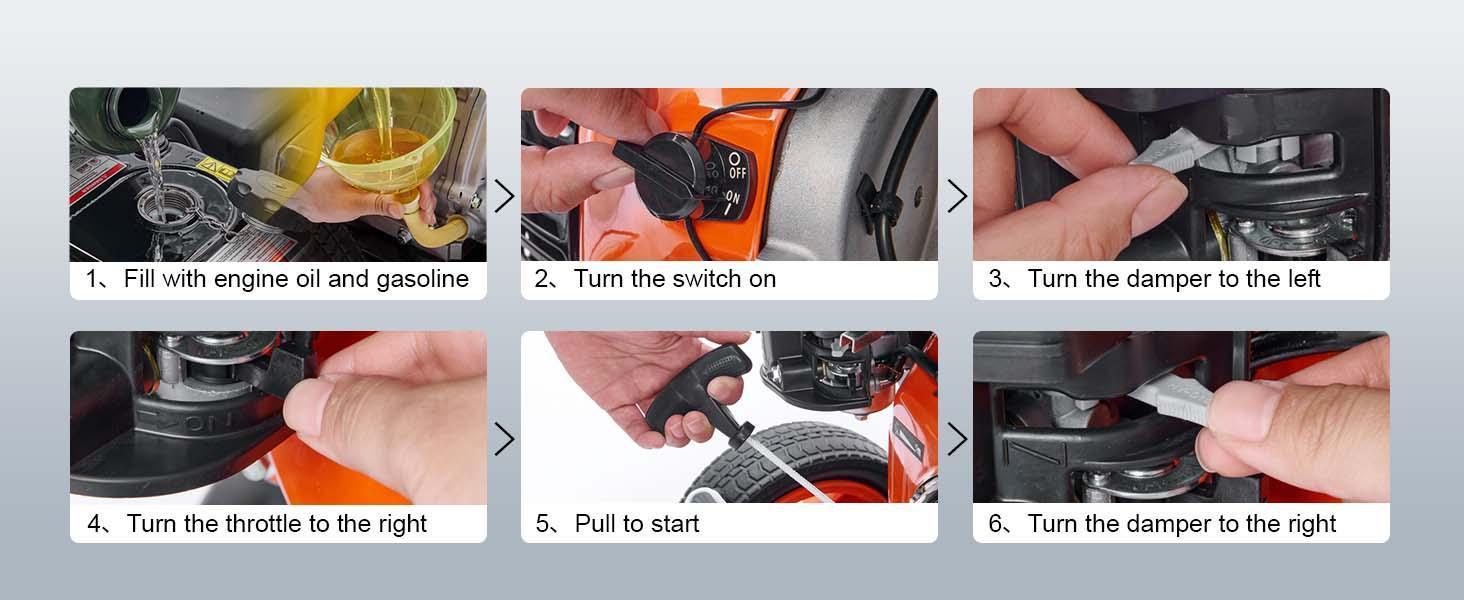 VEVOR Gas Pressure Washer, Max 4400 PSI 4.0 GPM, Gas Powered Pressure Washer with Copper Pump, Spray Gun and Extension Wand, 5 Quick Connect Nozzles, for Cleaning Cars, Homes, Driveways, Patios