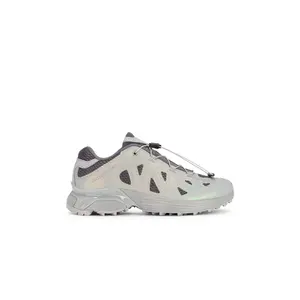Salomon XT-Whisper Void Sneaker in Alloy, Castlerock, & Footwear Silver Salomon XT-Whisper Void Sneaker in Alloy, Castlerock, & Footwear Silver