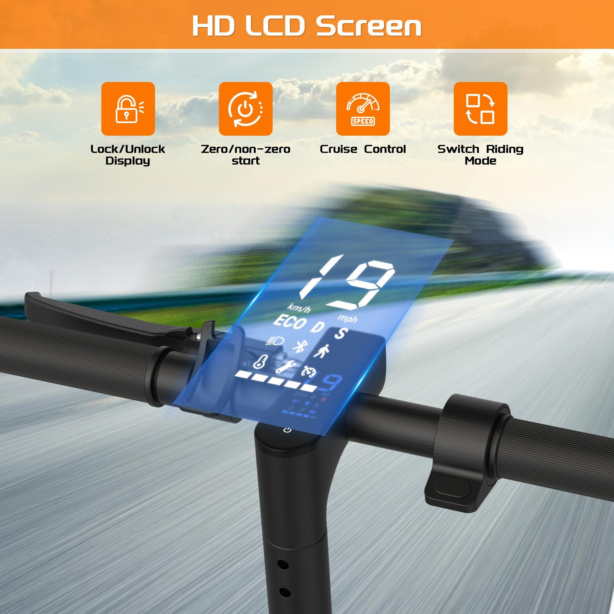 2026 Trending Orange Kids Electric Scooter | 350W Foldable E-Scooter for Teens Boys Girls | Dual Brakes 8.5" Solid Tires 15° Climb | Safe Outdoor Fun Ride Perfect Gift for Kids