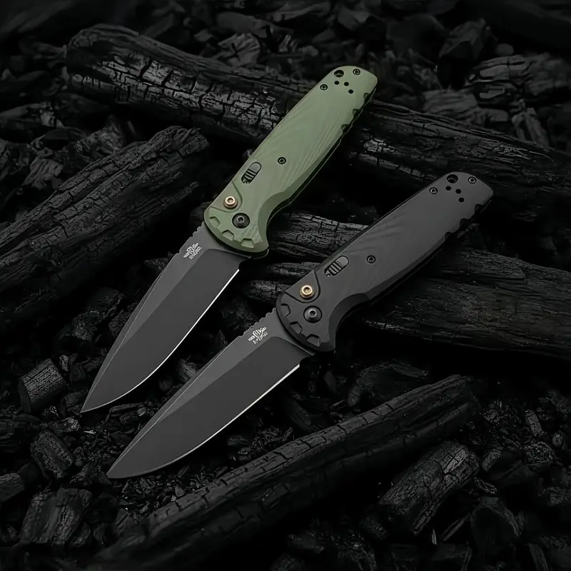 Utility Button Lock Folding Knife D2 Battlewash Blade G10 Handle Multifunctional Cutlery Tool for Outdoor Fishing Camping EDC