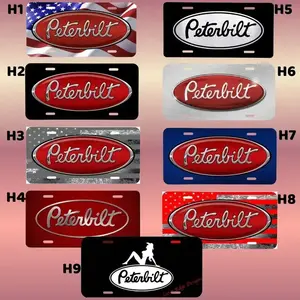Peterbilt Truck License Plate – Durable Metal Car Tag with Pre-Drilled Holes, Perfect for Semi Trucks, Pickups & Auto Fans, Great Gift for Peterbilt Drivers & Truck Lovers