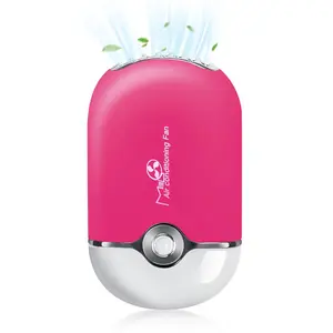 Mini Portable Eyelash - Handheld for Eyelash Extension Rechargeable USB C Air Cooling Blower Fan with Built in Sponge Lash Extension Application
