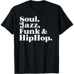 100% Cotton Soul Jazz Funk Hip Hop T-Shirt