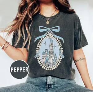 Comfort Colors Vintage Fairytale Castle Graphic Tee, Magical Theme Park Vacation Shirt, Fantasy Kingdom Travel Tee