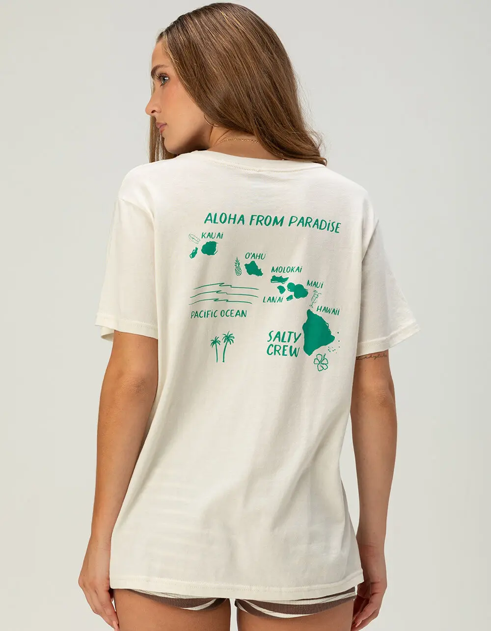 SALTY CREW Island Chain Womens Boyfriend Tee