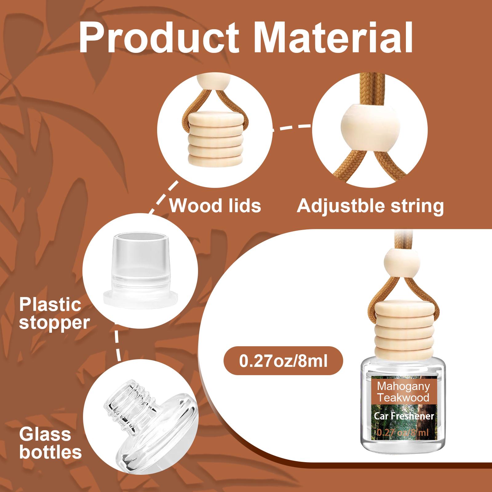 6 Pack Air Freshener Diffuser, Hanging Air Fragrance Essential Oil Diffuser, Car Scents Accessories Cute Car Interior Decor, Scented Car Air Freshener - Long Lasting Car Diffuser,Romantic Valentines Day Gift for Her