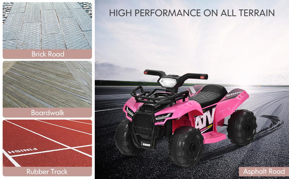 Costzon 6V/12V Ride-On ATV, Battery Powered Electric ATV Car w/ Wide Seat, Lights, 4 Wheels Quad Car,Father's Day Gift Costzon 6V/12V Ride-On ATV, Battery Powered Electric ATV Car w/ Wide Seat, Lights, 4 Wheels Quad Car,Father's Day Gift