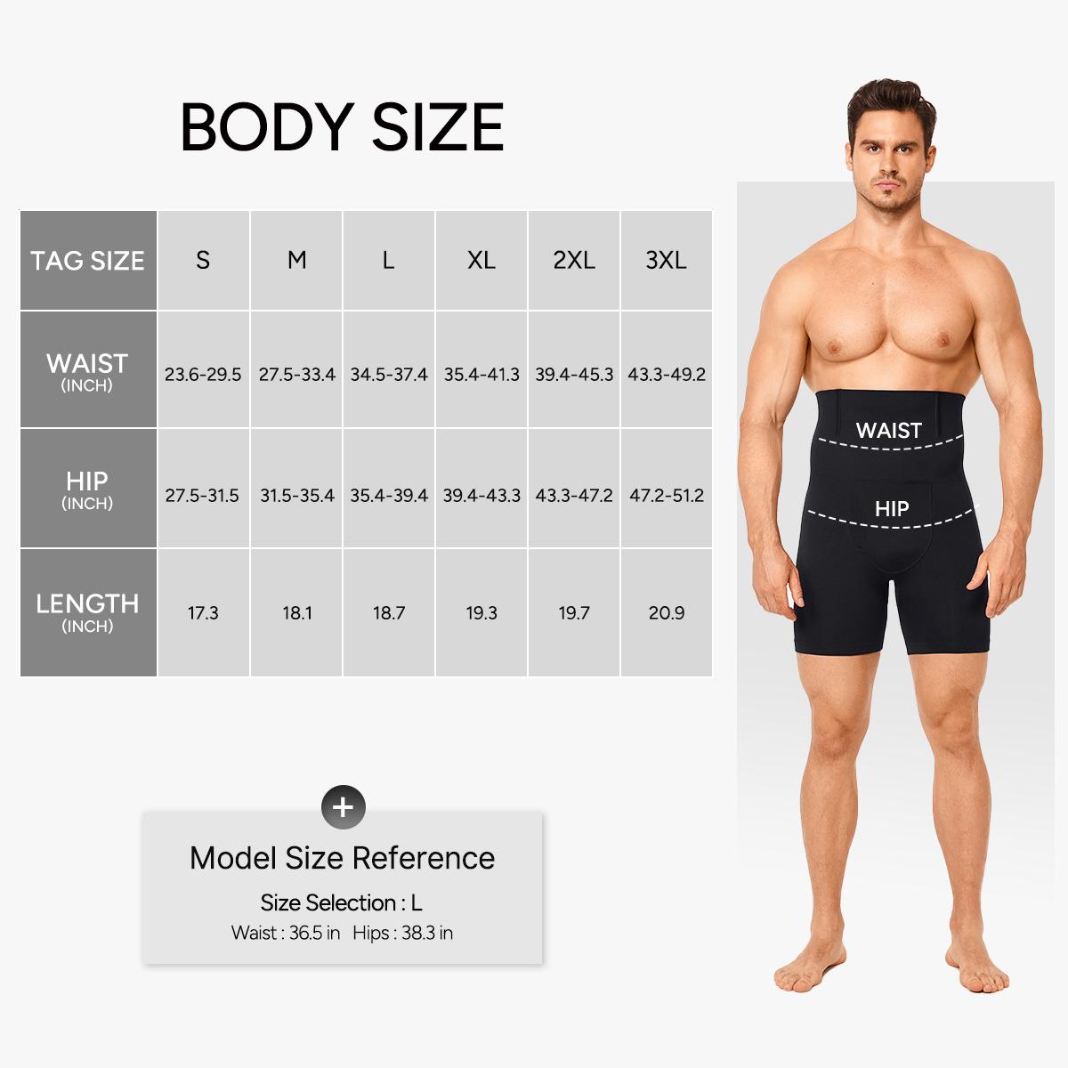 Nebility Men's High-Waist Tummy Control Shapewear, Compression Boxer Briefs Underwear, Seamless Belly Slim Fit Nebility Men's High-Waist Tummy Control Shapewear, Compression Boxer Briefs Underwear, Seamless Belly Slim Fit
