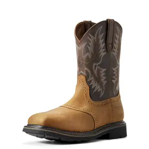 Men's Sierra Wide Square Toe Steel Work Boots