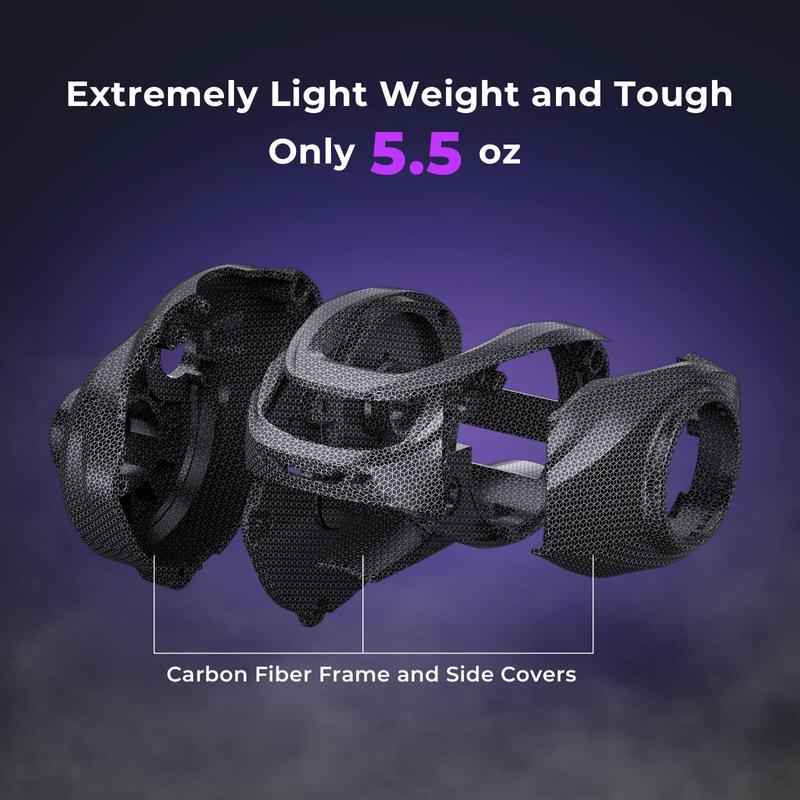 KastKing Royale Legend Pro Baitcasting Reels - AutoMag Dual Braking System Fishing Reel, Arch Resistance Control, 16 Lbs Carbon Drag, 5.5oz Lightweight, 8.0:1 Gear Ratio, 11 + 1 Stainless Steel BB