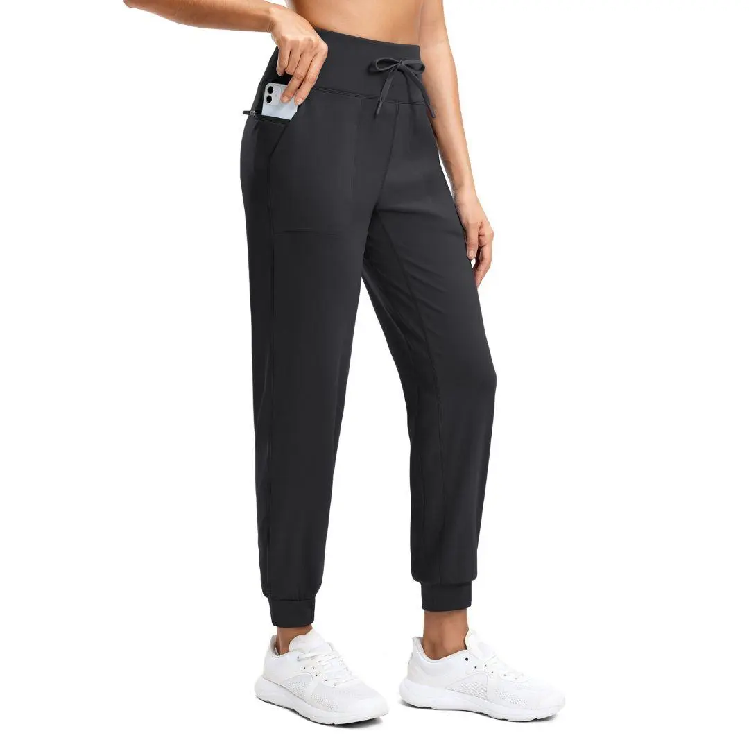 [Clearance] G Gradual Women's High Waisted Tapered Joggers - Athletic Sweatpants with Zip Pockets, Drawstring for Workout, Lounge, Workout Wear, Fitted, Training Jogger Trousers, Drawstring Sports Pants