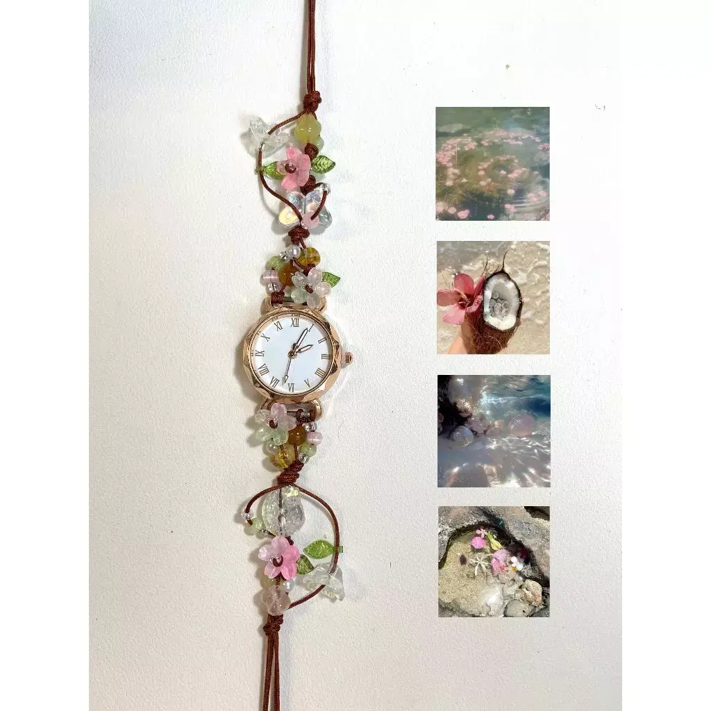 [NEW] Seasonal Handmade Beaded Watch Bracelet – Fashion Charm Wristband, Gift For Her, Handmade Watch
