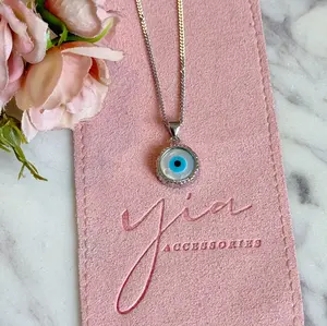 Silver Blue Ojito Necklace Silver Blue Ojito Necklace