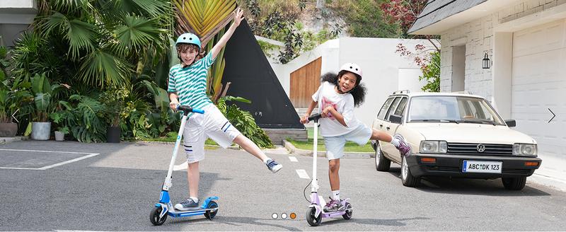 【Christmas Sale】 Electric Scooter for Kids- Aluminum Alloy Frame, 12 Mph & 9 Miles Range , 150W/200W Motor, Lightweight 20 lb, LED Lights & Electronic Brakes, Kids Foldable Electric Scooter for Kids