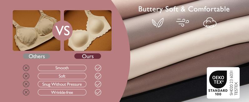 Momcozy Nursing Bras for Breastfeeding（recommend one size up）, YN46 Jelly Strip Support Comfort Maternity Bra, Seamless Soft Wirefree tiktok shop pumping bras maternity  undies，A