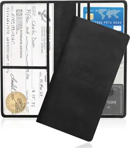 Car Registration and Insurance Card Holder, Vehicle License Document Glove Box Compartment Organizer, Interior Car Accessories for Women Men Teens (Black)																	