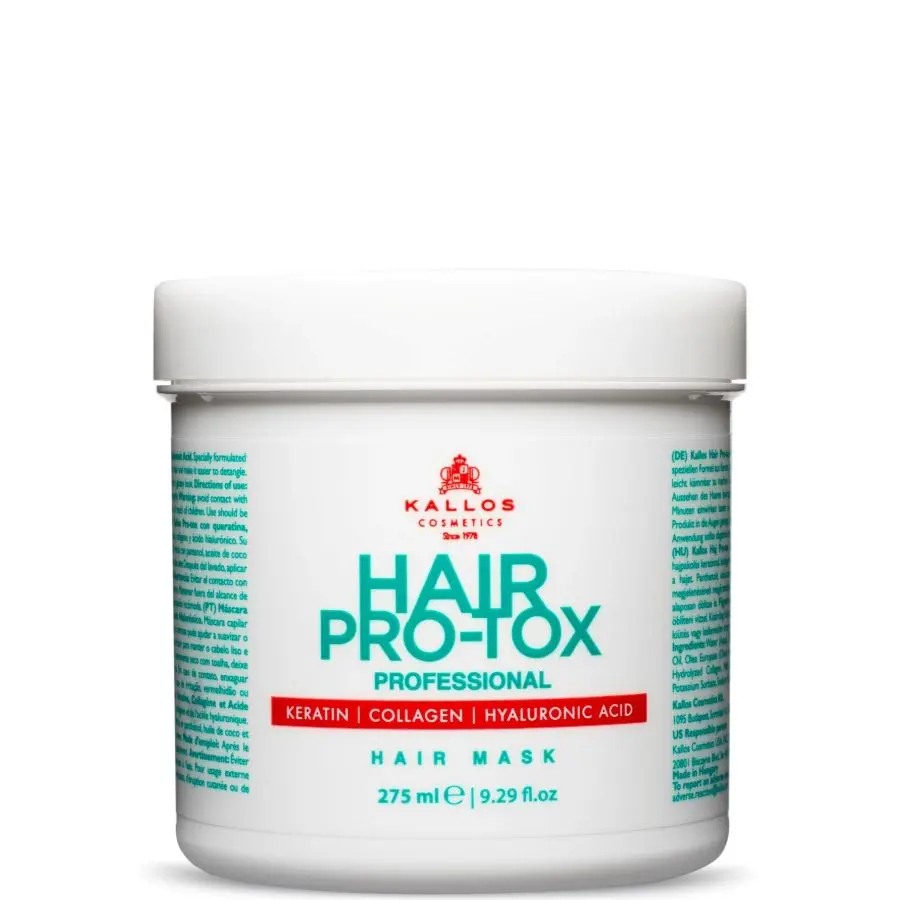 Deep Conditioning Hair Mask - Keratin Collagen Hyaluronic Acid - Kallos Pro-Tox - Salon Treatment - Dry Damaged Weak Hair