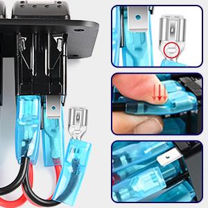 Nilight 6 Gang ON Off Rocker Switch Panel Backlit 12V 24V LED Digital Voltmeter Dual USB Charger Socket Overload Protection Switch Panel For Cars RVs Boats Decorative Lighting Nilight 6 Gang ON Off Rocker Switch Panel Backlit 12V 24V LED Digital Voltmeter Dual USB Charger Socket Overload Protection Switch Panel For Cars RVs Boats Decorative Lighting