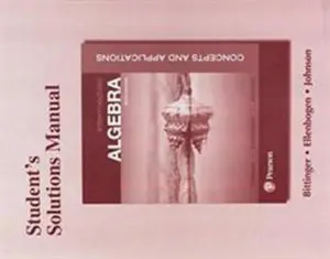 USED-Student Solutions Manual for Intermediate Algebra: Concepts and Applications by Bittinger, Marvin (Paperback)