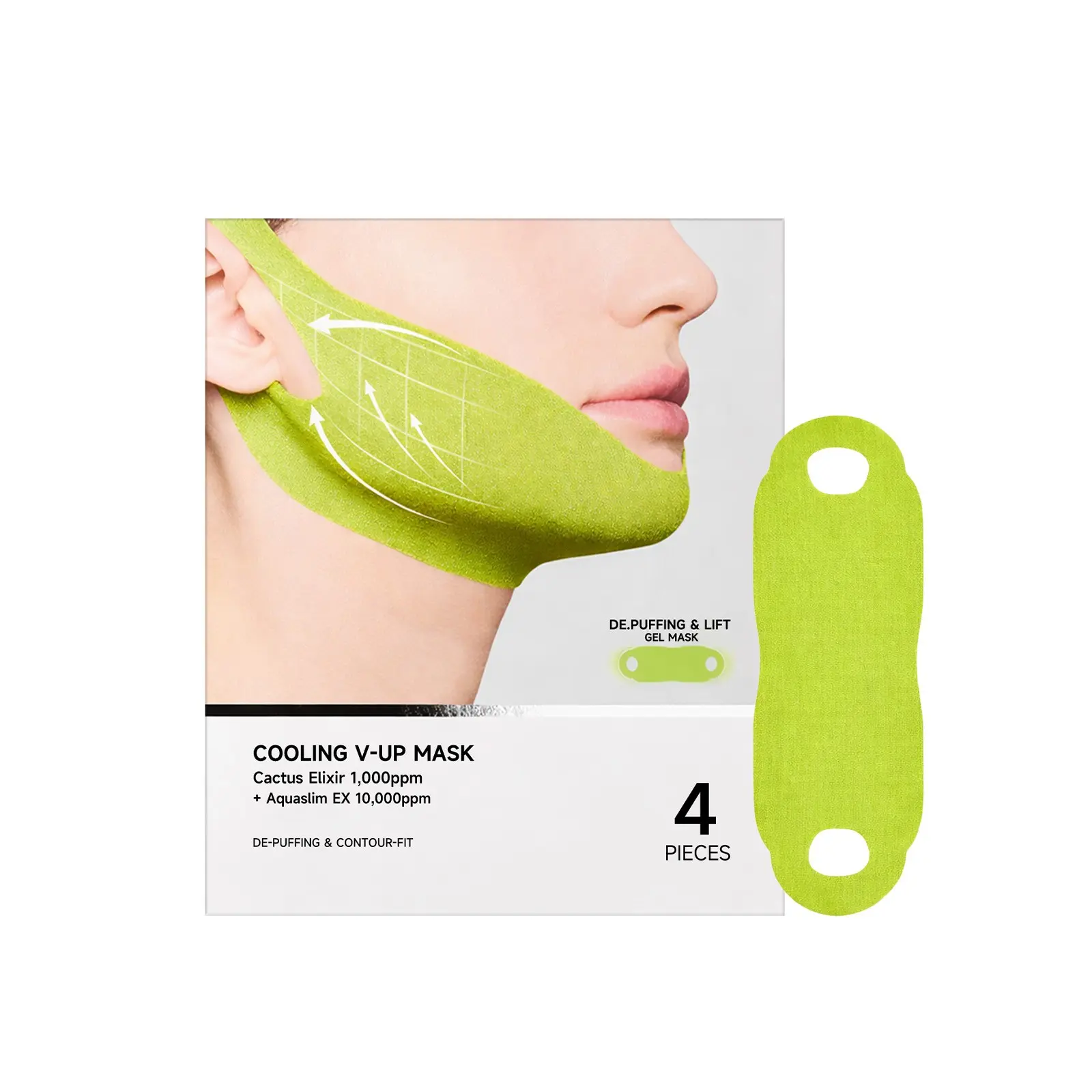 Facial Care Patch Gentle Chin Skin Daily Fit Lightweight Comfortable Convenient Care Patch, Soft Facial Treatment Accessory Face Lifting Mask, Jawline Lifting Mask, Beauty Mask, Face Patches