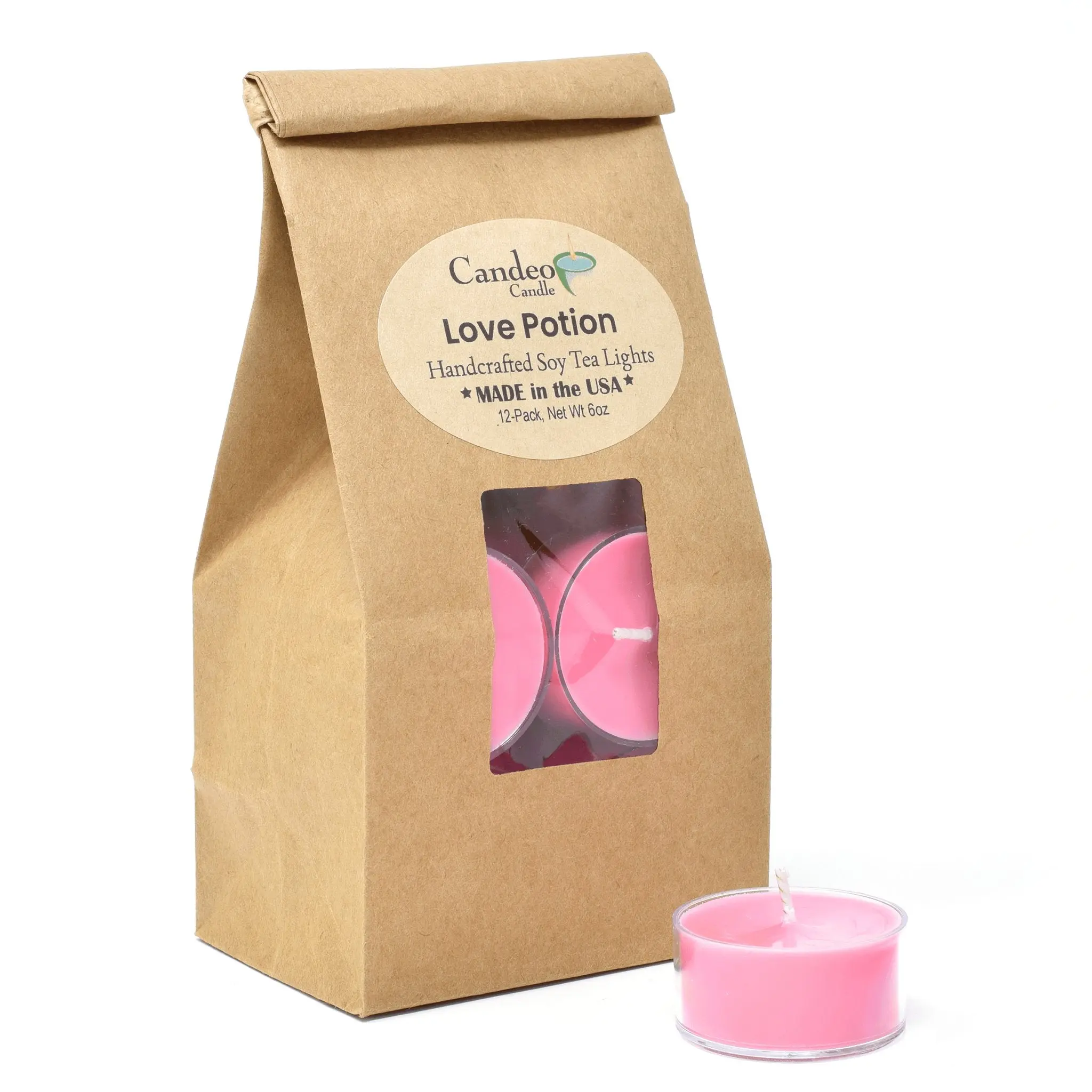Love Potion, Soy Tea Light 12-Pack