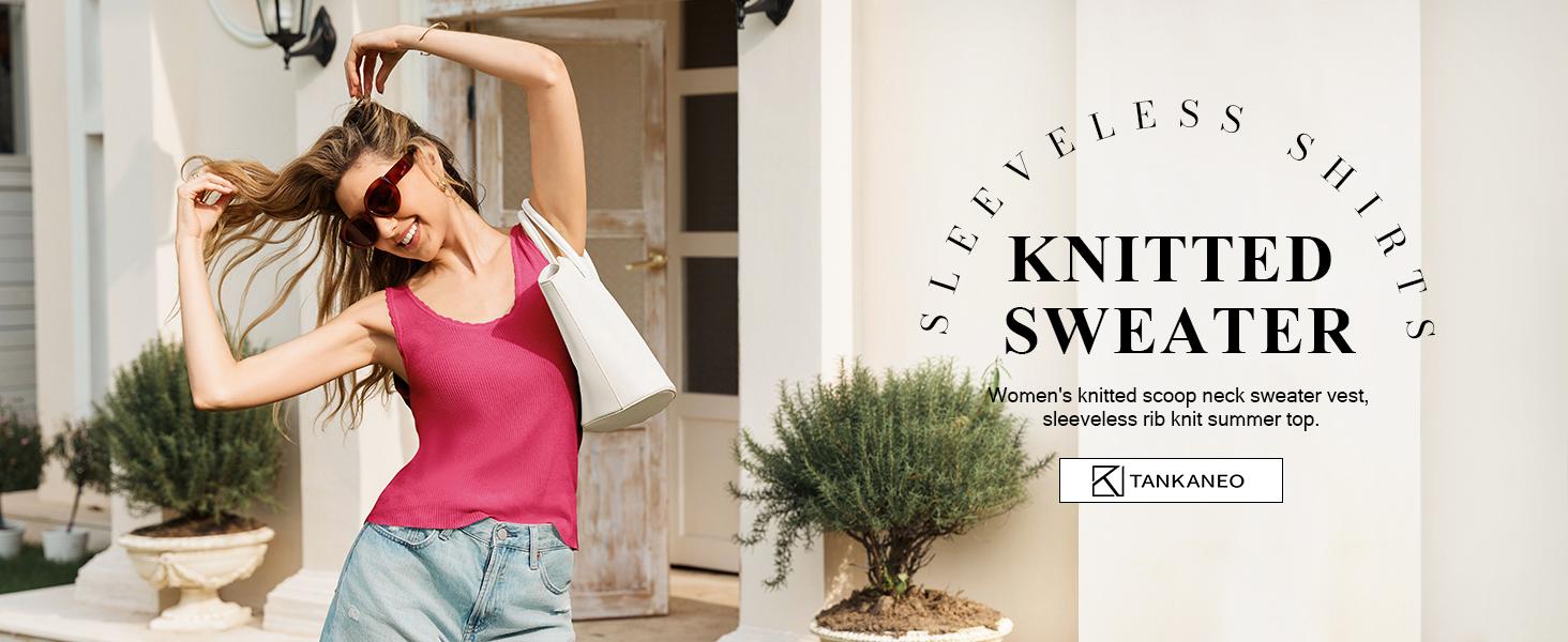 Tankaneo Womens V Neck Tank Tops 2026 Sleeveless Ribbed Knit Shirts Summer Casual Sexy Sweater Vest #Valentine #Giftsideas Basic Breathable Elastic Soft Womenswear Style Tankaneo Womens V Neck Tank Tops 2026 Sleeveless Ribbed Knit Shirts Summer Casual Sexy Sweater Vest #Valentine #Giftsideas Basic Breathable Elastic Soft Womenswear Style