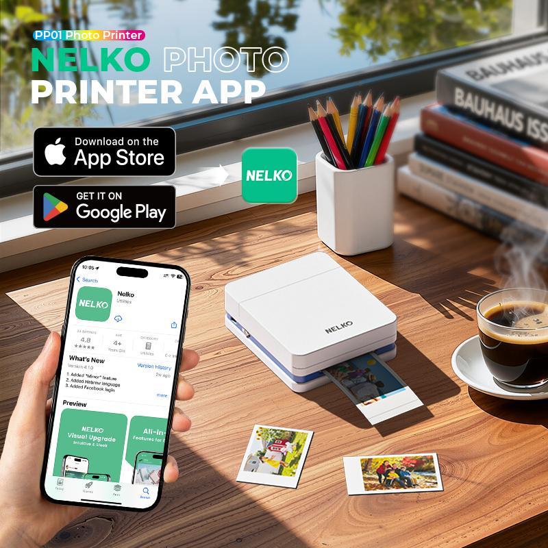 Nelko 2X3 Photo Paper for PP01/PP03 Mini Photo Printer Adhesive Backed Instant Printerscanner 30-100 Sheets Crisp Colors Peel & Stick Backing TikTokShopBlackFriday