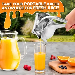 Real Stainless Steel Lemon Squeezer Citrus Juicer Hand Press Heavy Duty Manual Squeeze Juice Extractor Maker Orange Lime Grapefruit Presser