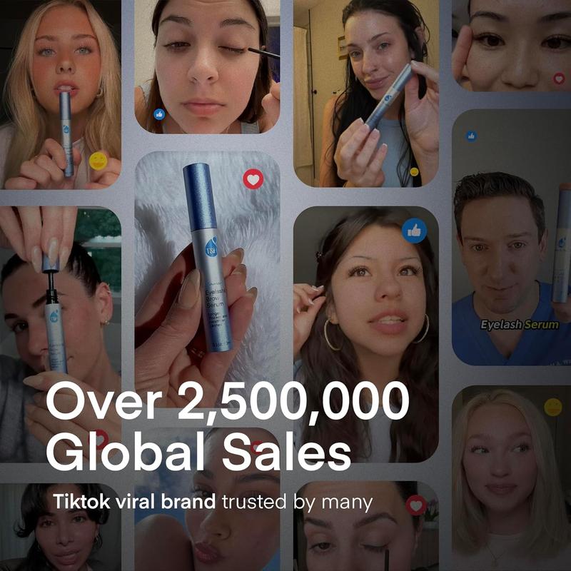 Terez and Honor Advanced Eyelash Serum and Eyebrow Growth Serum for Thicker, Longer Eyelashes and Eyebrows - Grow Luscious Lashes with Brow Enhancer