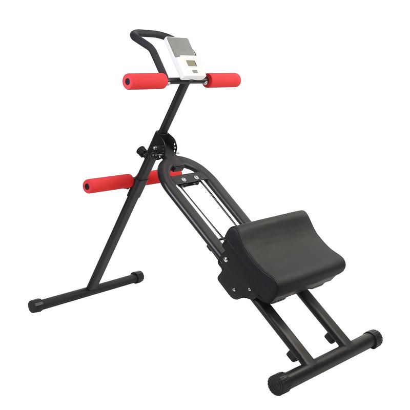 Home Gym Ab Trainer Machine Foldable Adjustable Full Body Workout with LCD Display for Versatile User Friendly Fitness Ideal for Home Use