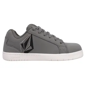 Volcom Workwear Mens Stone Slip Resistant Composite Toe  Work Safety Shoes Casual - Grey