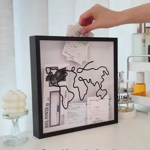 Best gift for travelers! Shadowbox frame for movie tickets & boarding passes