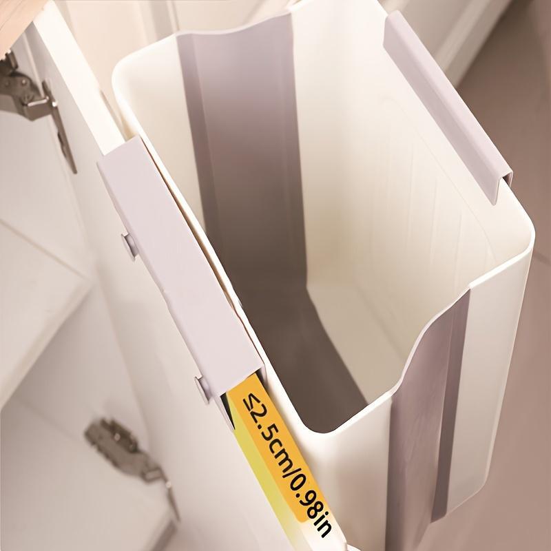 Foldable Kitchen Trash Can, 1 Count Hanging Garbage Storage Bucket, Space-saving Kitchen Accessory for Home touchless trash  Duty  Garbage Can Touchless Slim  Trash Can commercial Set