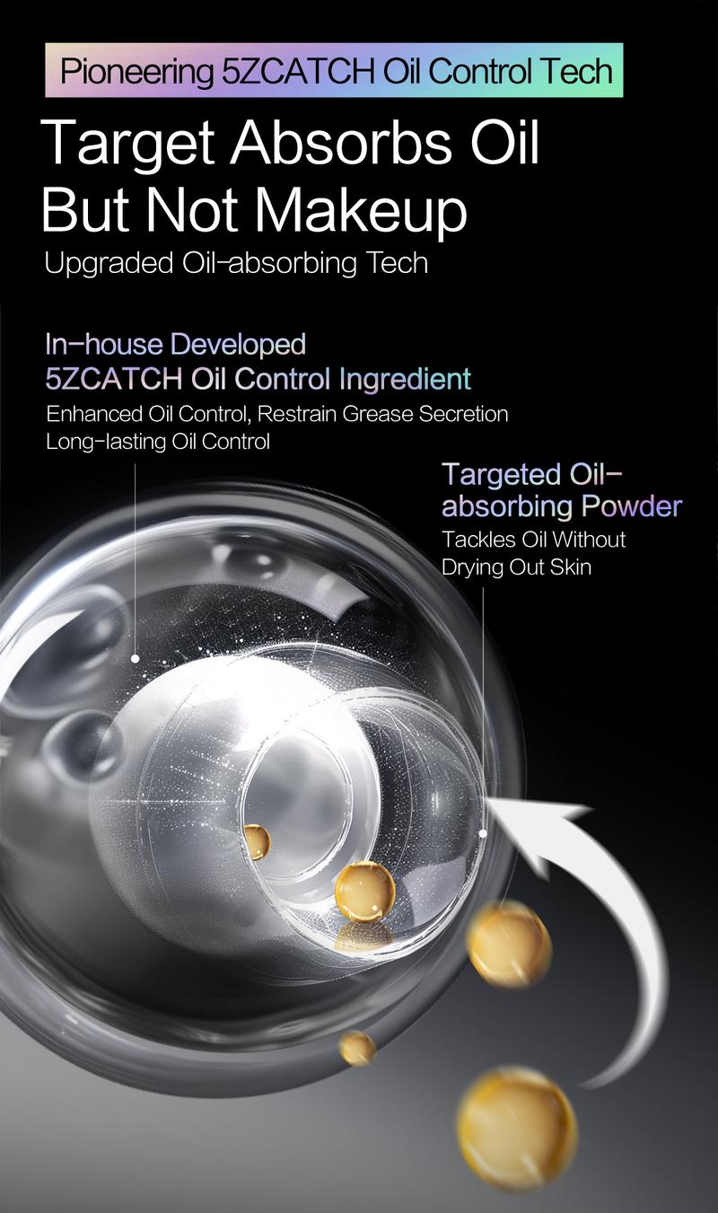 [Tiktok Exclusive Offers]CARSLAN 2.0 Updated Version Black Magnet Loose setting & Pressed Setting Powder Duo Strong Oil Control Longlasting Waterproof Sweatproof Blurring Pores Matte  Flawless Finish