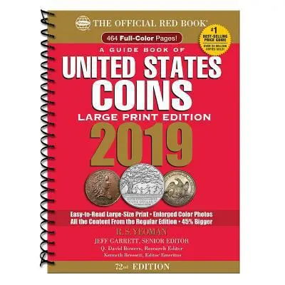 USED Book - 2019 Official Red Book of United States Coins - Large Print Edition: The Official Red Book (Large Print) by Yeoman, R. S. (Paperback) - english