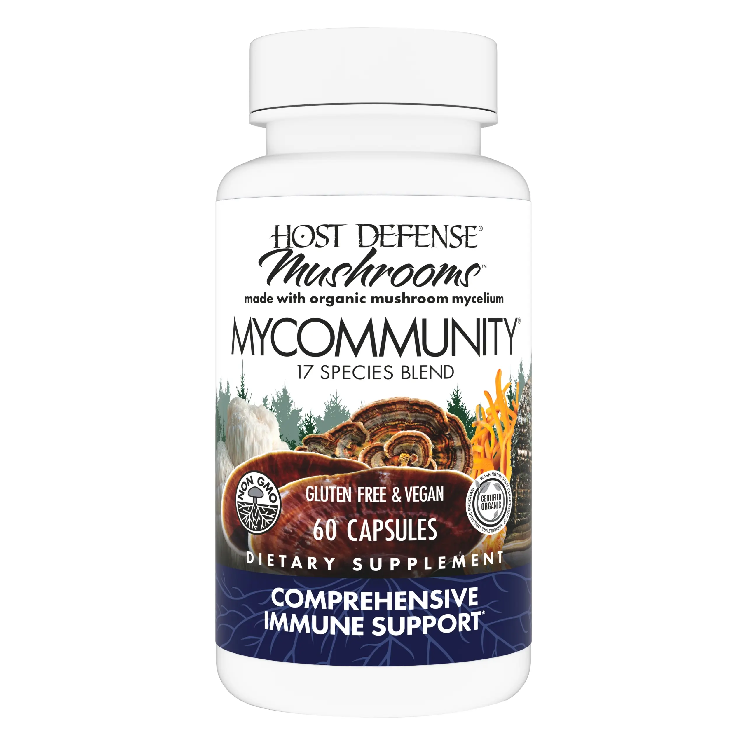 Host Defense MyCommunity Capsules - 60 Count