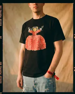 Mistress of Mayhem Bear T-Shirt – Red Gown from Manifesto of Mayhem – Tour 2026 Concert Merch Tee